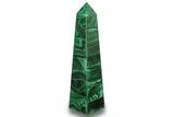 Tall, Polished Malachite Obelisk - DR Congo #266058-1